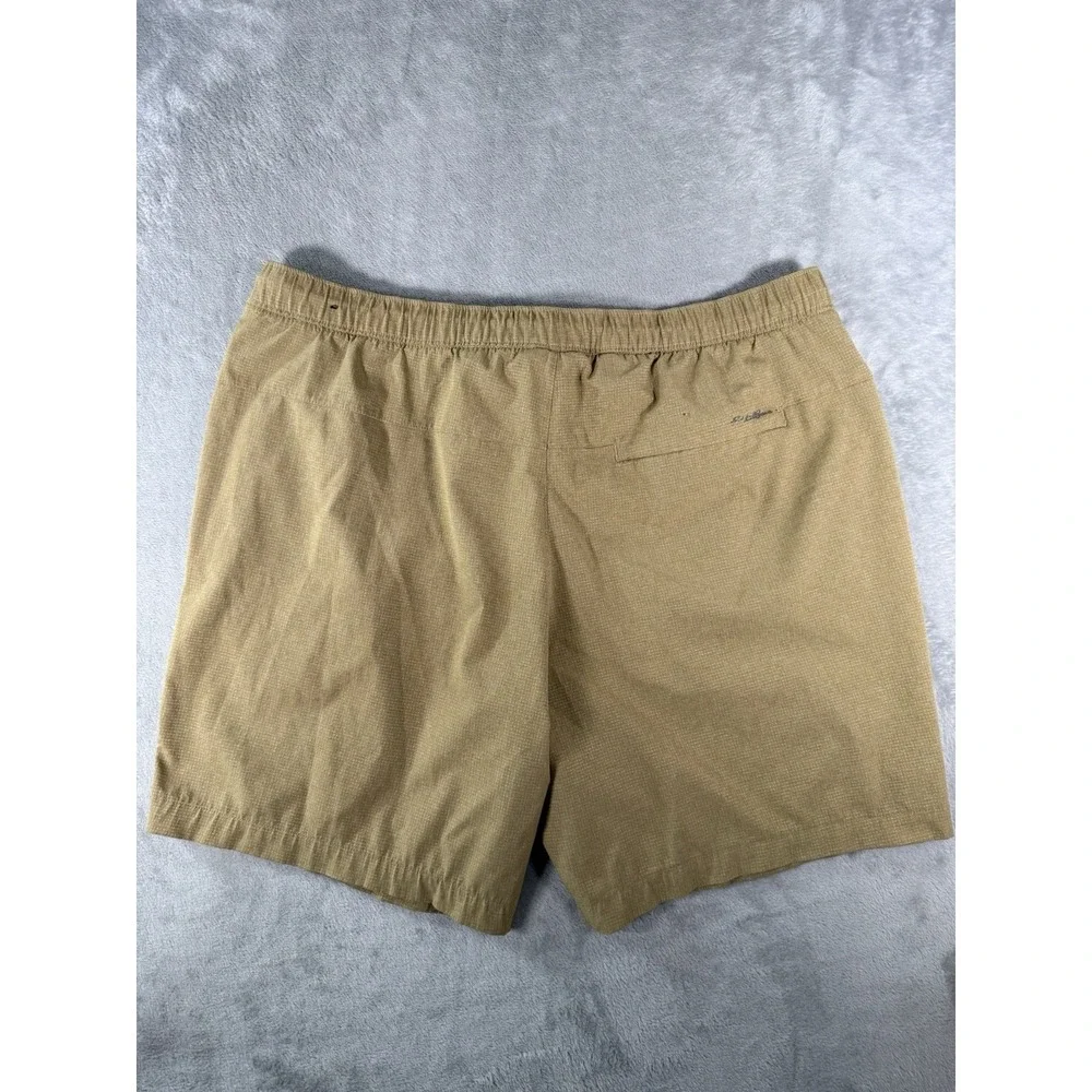 Eddie Bauer Shorts Mens 2XL Brown Travex Pull‎ On Hiking Outdoor